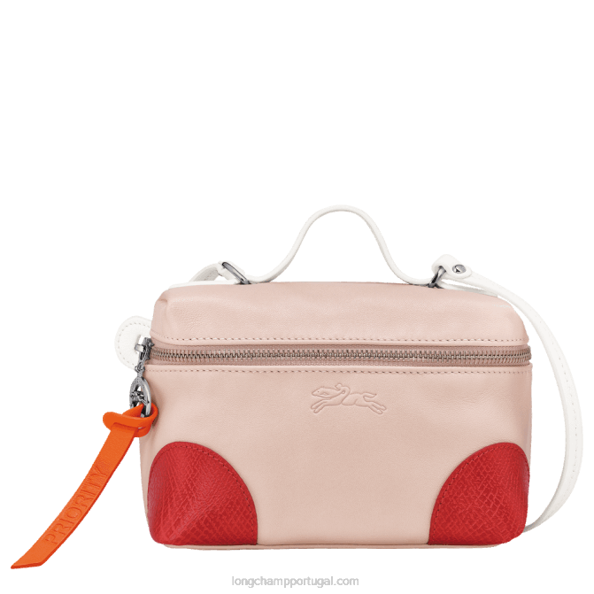 Longchamp 6DPZ303 Rosa pálido mulheres le pliage xtra vaidade xs