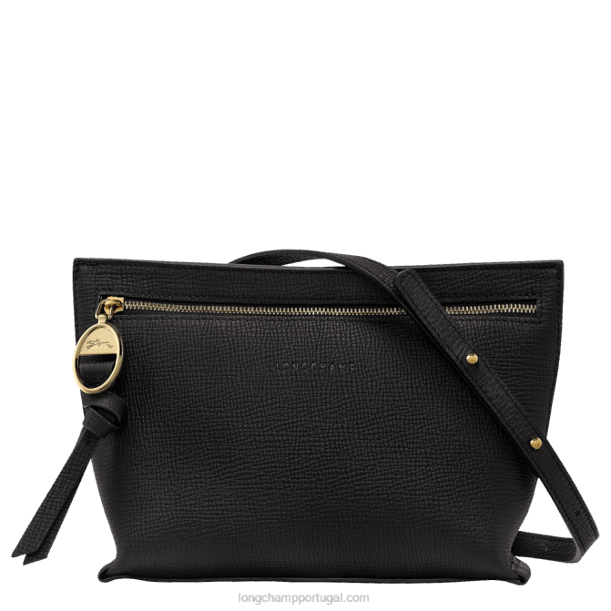 Longchamp 6DPZ306 preto mulheres bolsa tiracolo caixa de correio xs
