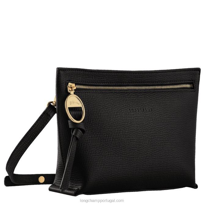 Longchamp 6DPZ306 preto mulheres bolsa tiracolo caixa de correio xs