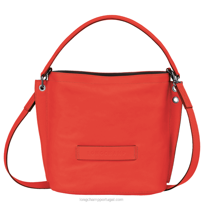 Longchamp 6DPZ315 laranja mulheres bolsa transversal 3d