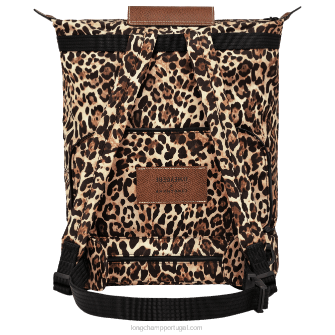 Longchamp 6DPZ322 estampa de pantera mulheres bolsa tiracolo/mochila x d\'heygere