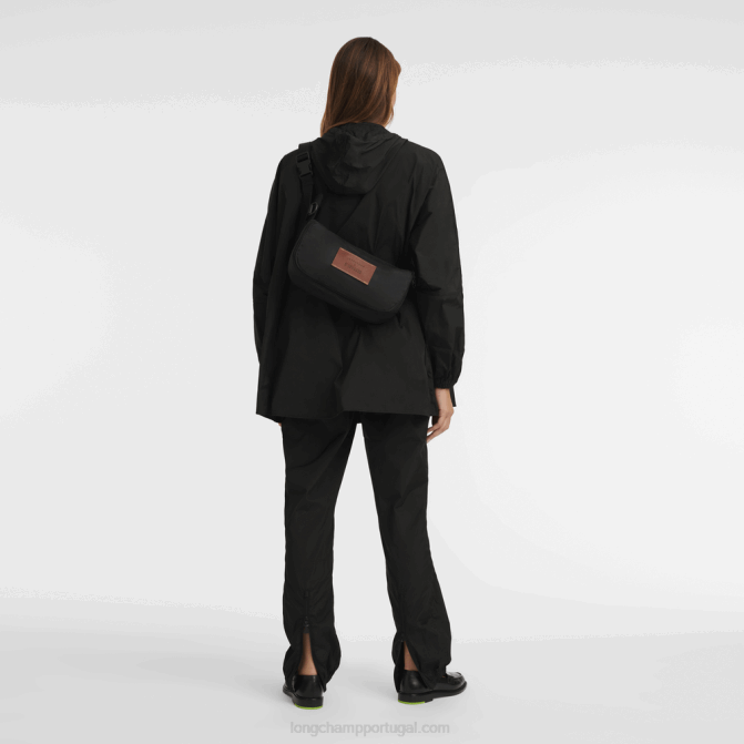 Longchamp 6DPZ323 preto mulheres bolsa tiracolo/mochila x d\'heygere