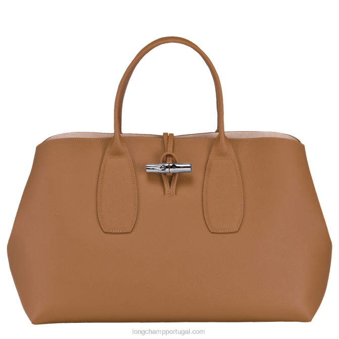 Longchamp 6DPZ110 natural mulheres bolsa roseau xl