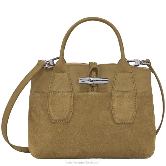 Longchamp 6DPZ120 bronze mulheres bolsa roseau