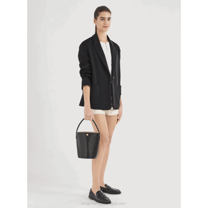 Longchamp 6DPZ134 preto mulheres saco de balde epure s