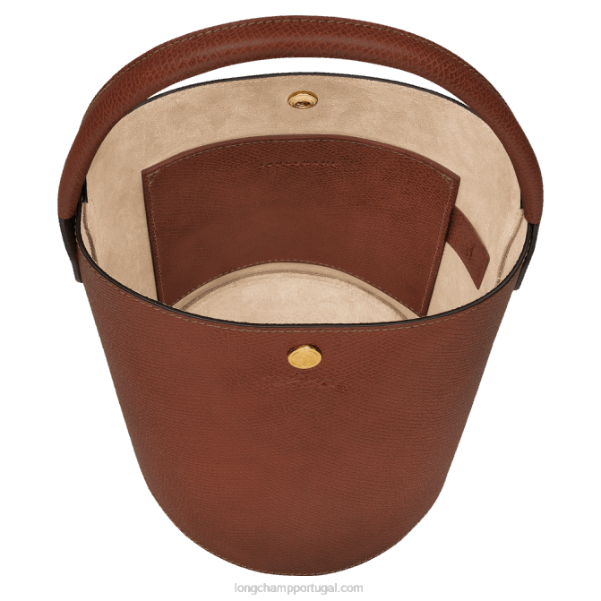 Longchamp 6DPZ135 marrom mulheres saco de balde epure s