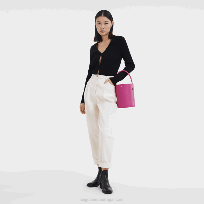 Longchamp 6DPZ137 fúcsia mulheres saco de balde epure s