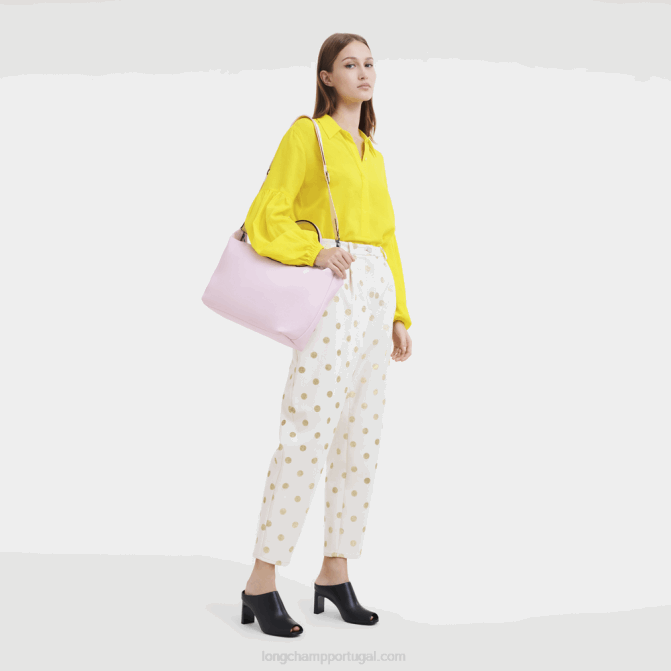 Longchamp 6DPZ143 pétala rosa mulheres bolsa le pliage xtra l