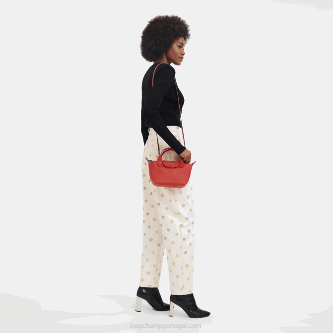 Longchamp 6DPZ145 laranja mulheres bolsa le pliage xtra xs