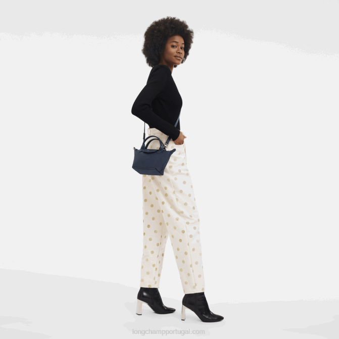 Longchamp 6DPZ147 marinha mulheres bolsa le pliage xtra xs
