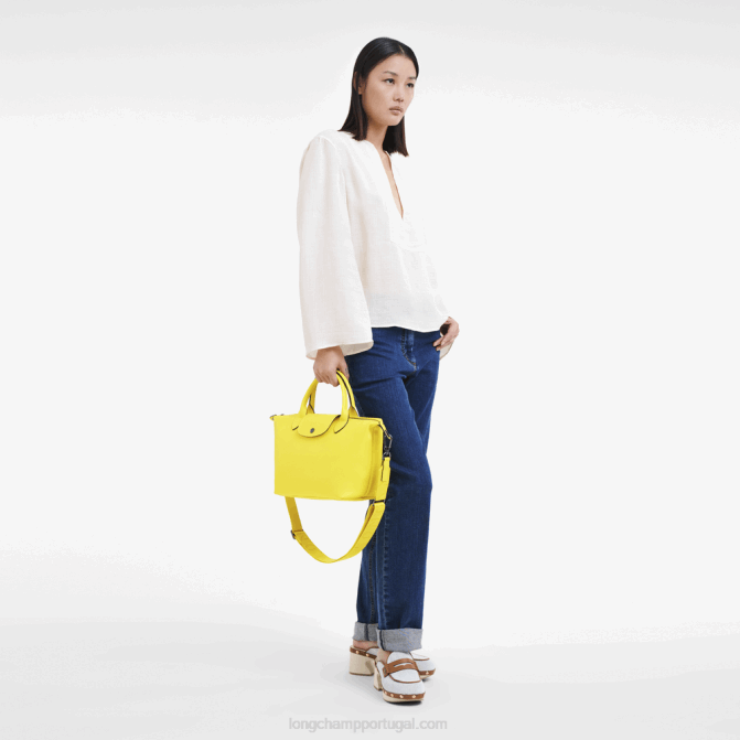 Longchamp 6DPZ152 limão mulheres bolsa le pliage xtra s
