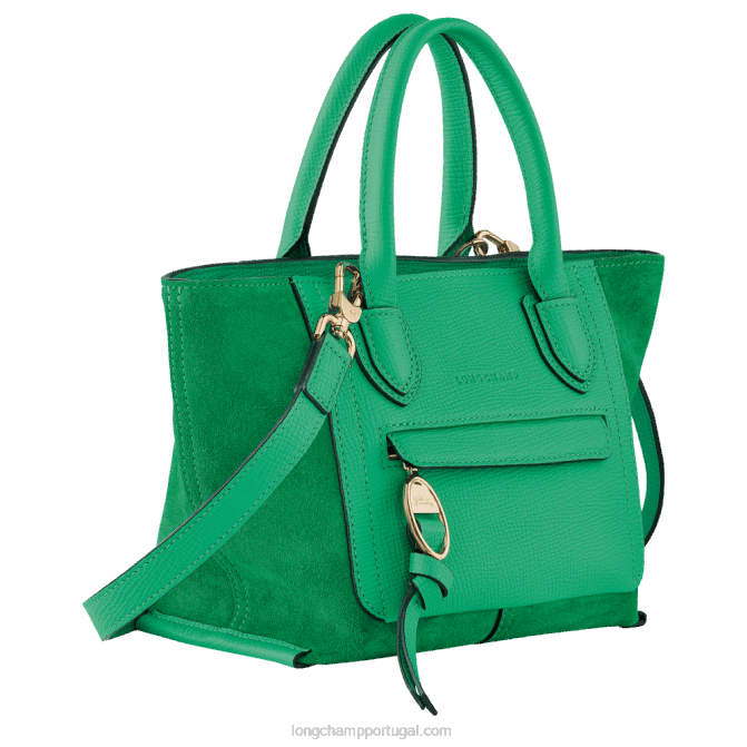 Longchamp 6DPZ160 grama/luz verde mulheres mala de caixa de correio f
