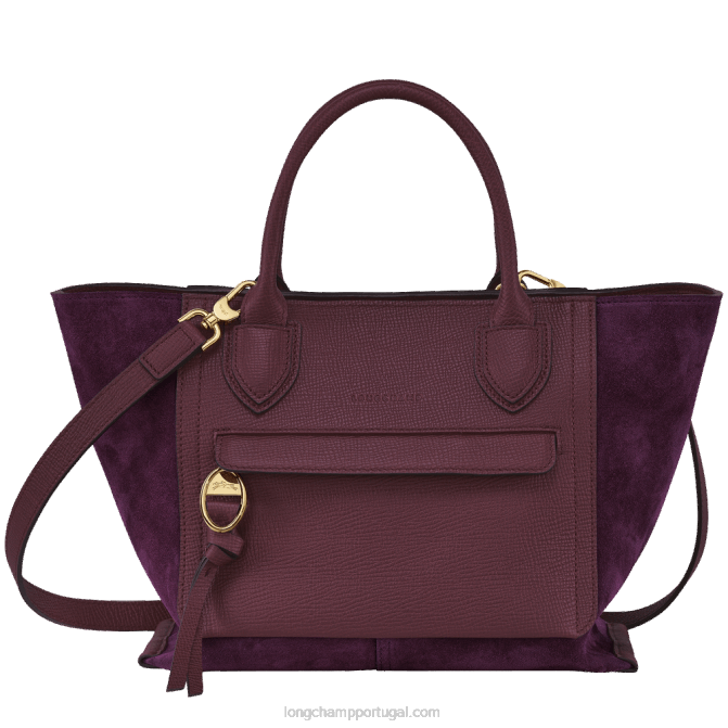 Longchamp 6DPZ161 Borgonha mulheres bolsa de caixa de correio m