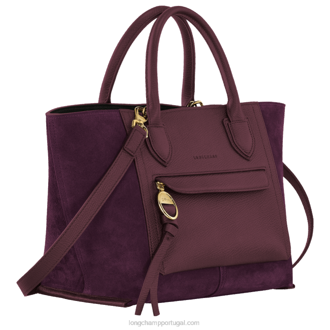 Longchamp 6DPZ161 Borgonha mulheres bolsa de caixa de correio m