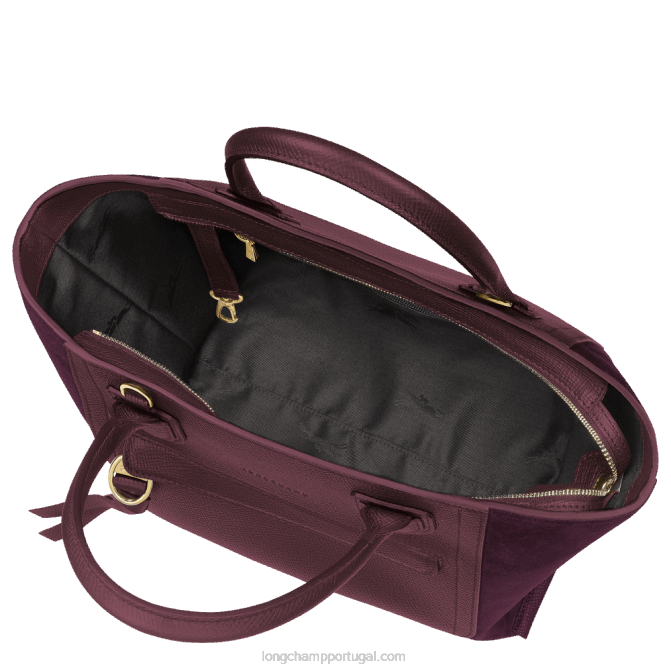 Longchamp 6DPZ161 Borgonha mulheres bolsa de caixa de correio m
