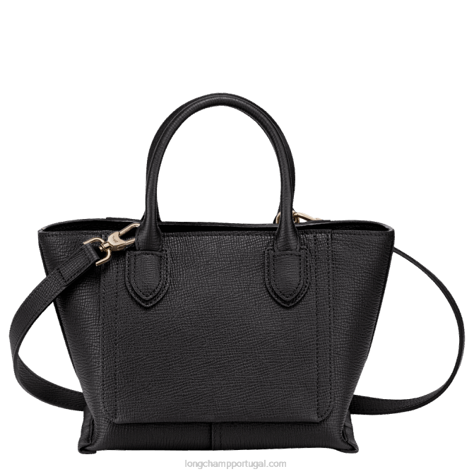 Longchamp 6DPZ163 preto mulheres mala de caixa de correio f
