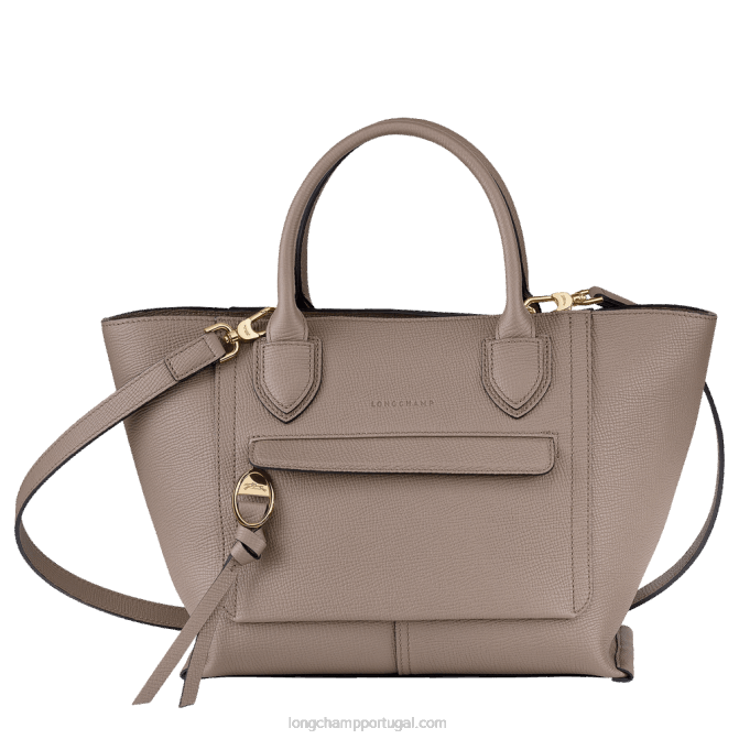 Longchamp 6DPZ168 taupe mulheres bolsa de caixa de correio m
