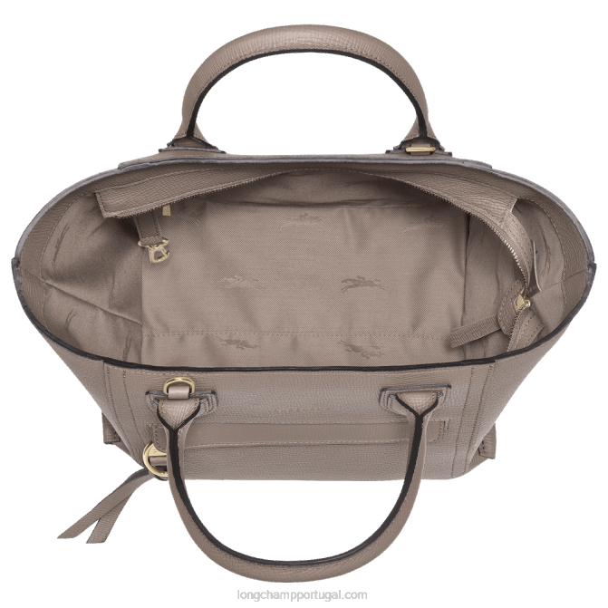 Longchamp 6DPZ168 taupe mulheres bolsa de caixa de correio m