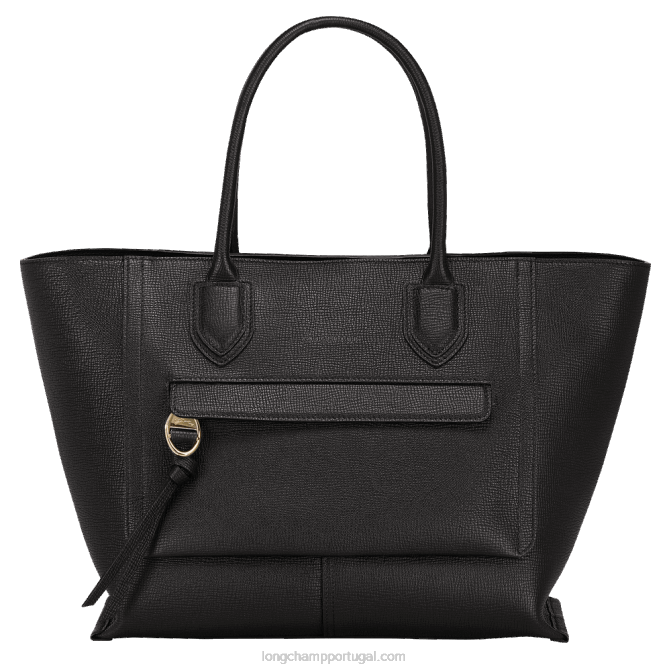 Longchamp 6DPZ171 preto mulheres bolsa de caixa de correio l