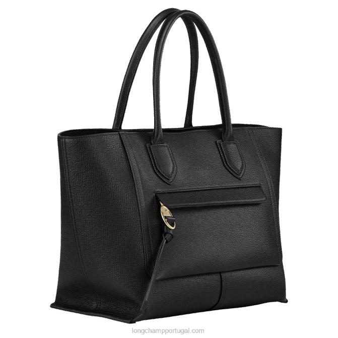 Longchamp 6DPZ171 preto mulheres bolsa de caixa de correio l