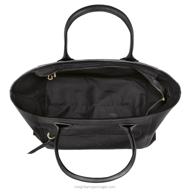 Longchamp 6DPZ171 preto mulheres bolsa de caixa de correio l