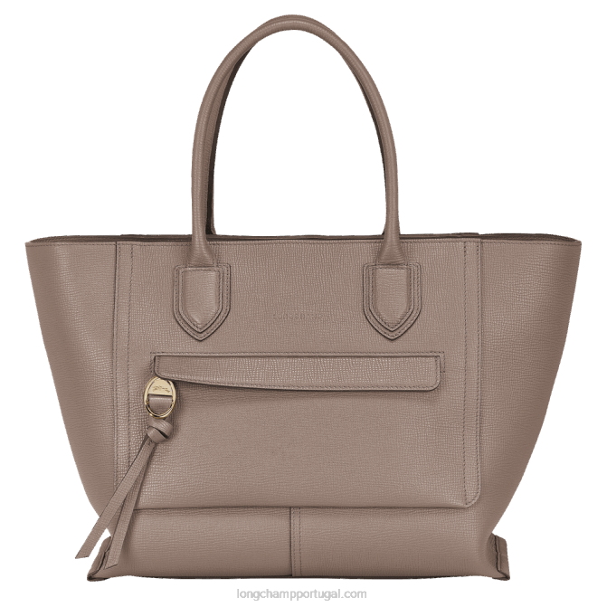 Longchamp 6DPZ172 taupe mulheres bolsa de caixa de correio l