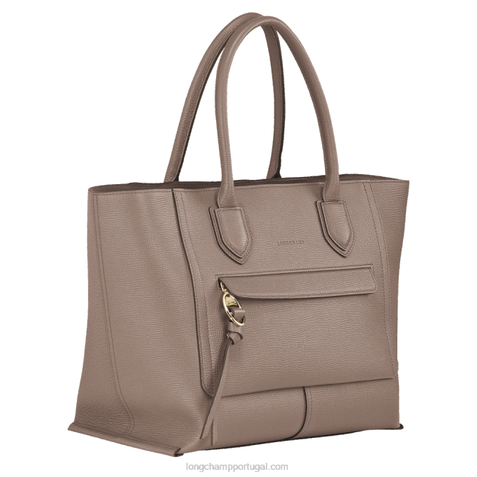 Longchamp 6DPZ172 taupe mulheres bolsa de caixa de correio l