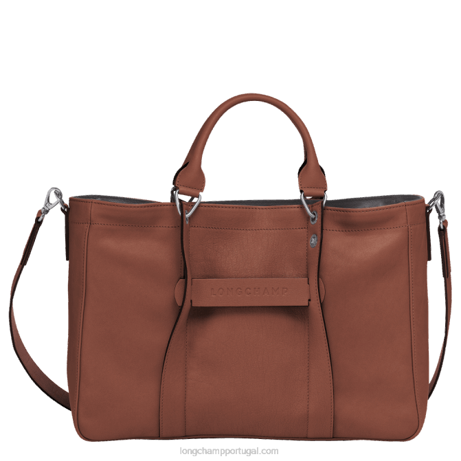 Longchamp 6DPZ185 conhaque mulheres bolsa 3d l