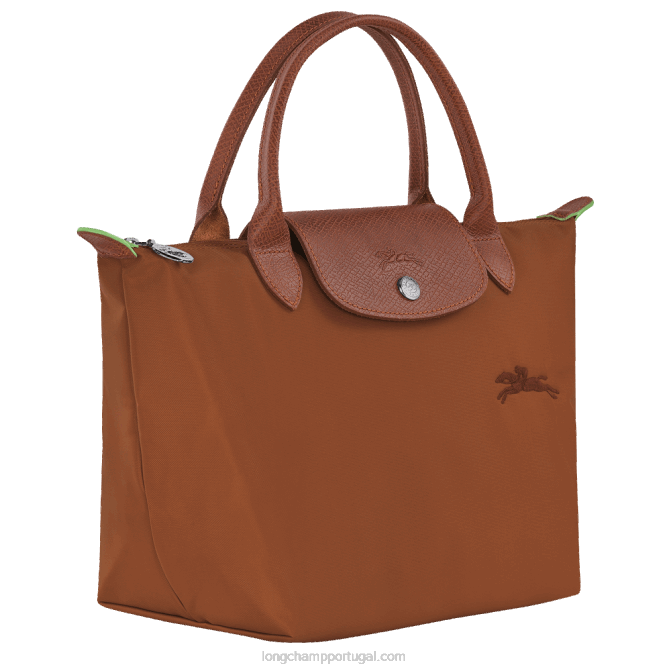 Longchamp 6DPZ188 conhaque mulheres bolsa verde le pliage s