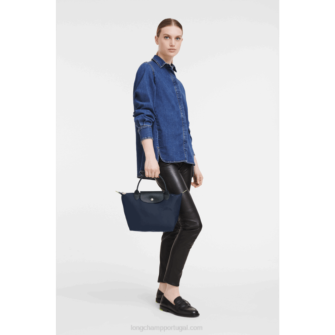 Longchamp 6DPZ190 marinha mulheres bolsa verde le pliage s