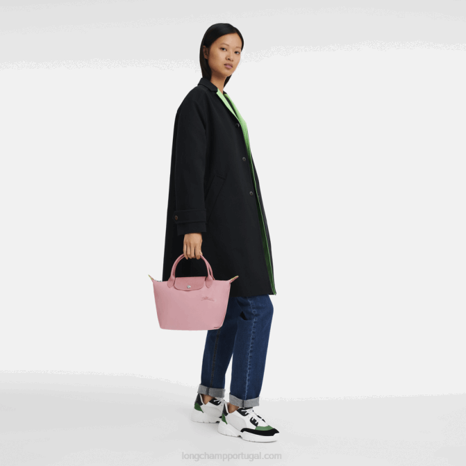 Longchamp 6DPZ191 pétala rosa mulheres bolsa verde le pliage s