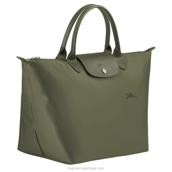 Longchamp 6DPZ193 floresta mulheres bolsa verde le pliage m