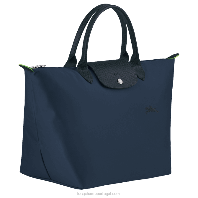 Longchamp 6DPZ195 marinha mulheres bolsa verde le pliage m