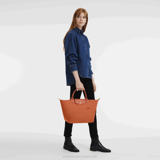 Longchamp 6DPZ196 carot mulheres bolsa verde le pliage m