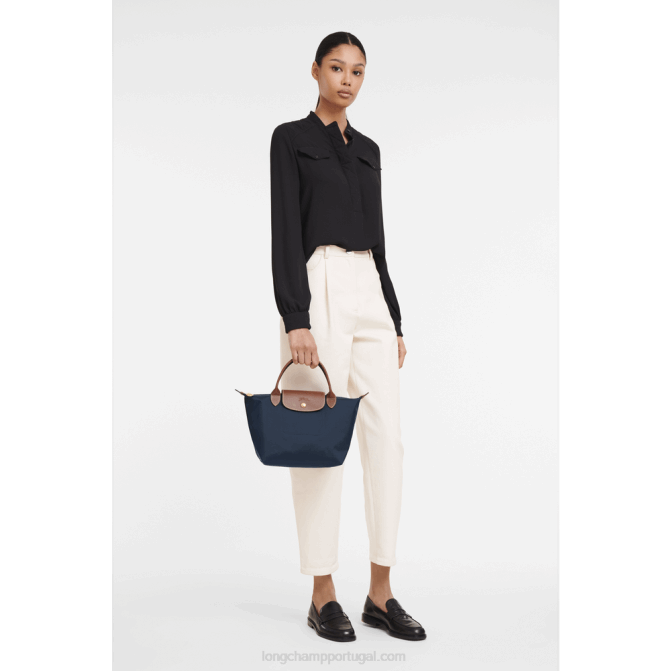 Longchamp 6DPZ200 marinha mulheres bolsa original le pliage s