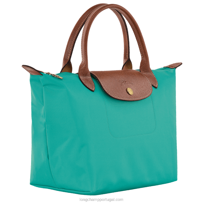 Longchamp 6DPZ201 turquesa mulheres bolsa original le pliage s