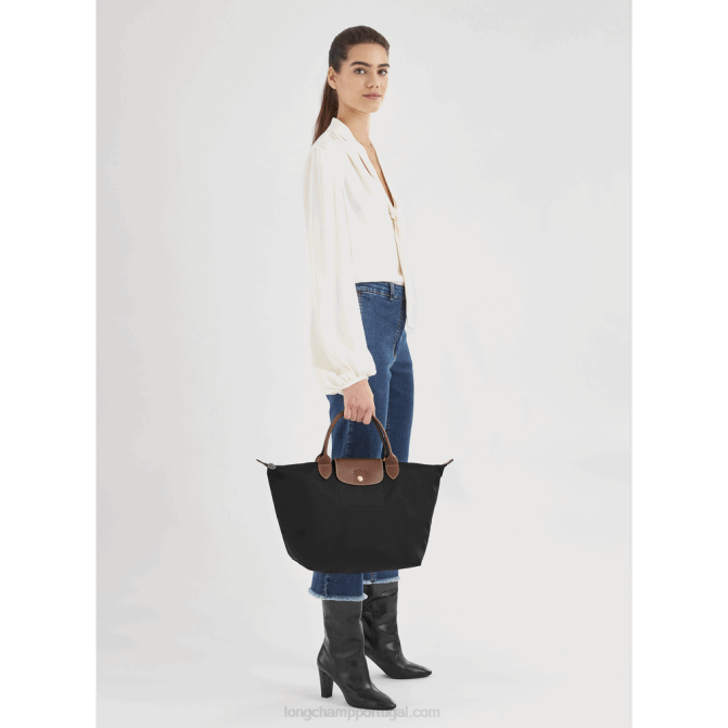 Longchamp 6DPZ204 preto mulheres bolsa original le pliage m