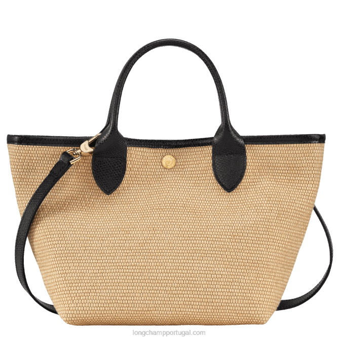 Longchamp 6DPZ28 preto mulheres bolsa cesto le panier pliage s