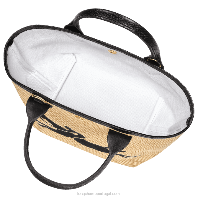 Longchamp 6DPZ28 preto mulheres bolsa cesto le panier pliage s