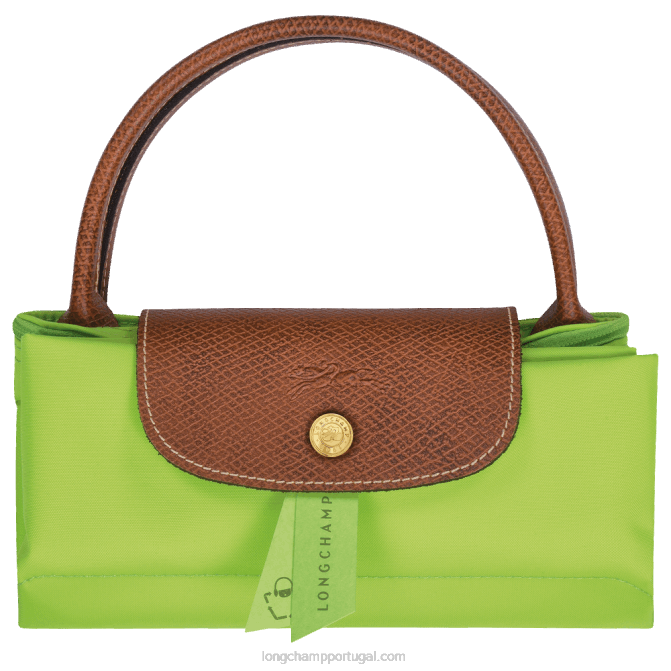 Longchamp 6DPZ33 luz verde mulheres bolsa original le pliage s