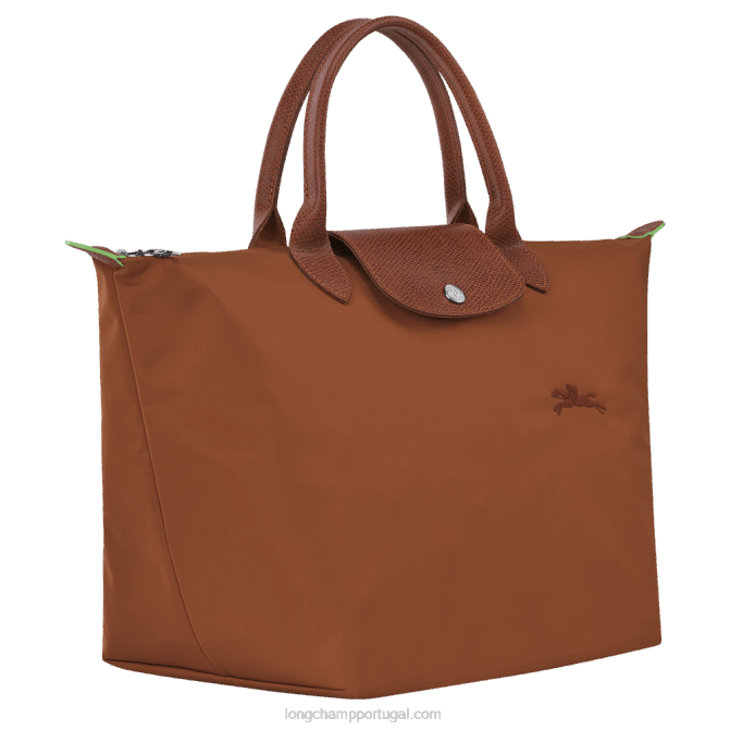 Longchamp 6DPZ42 conhaque mulheres bolsa verde le pliage m