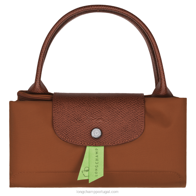 Longchamp 6DPZ42 conhaque mulheres bolsa verde le pliage m