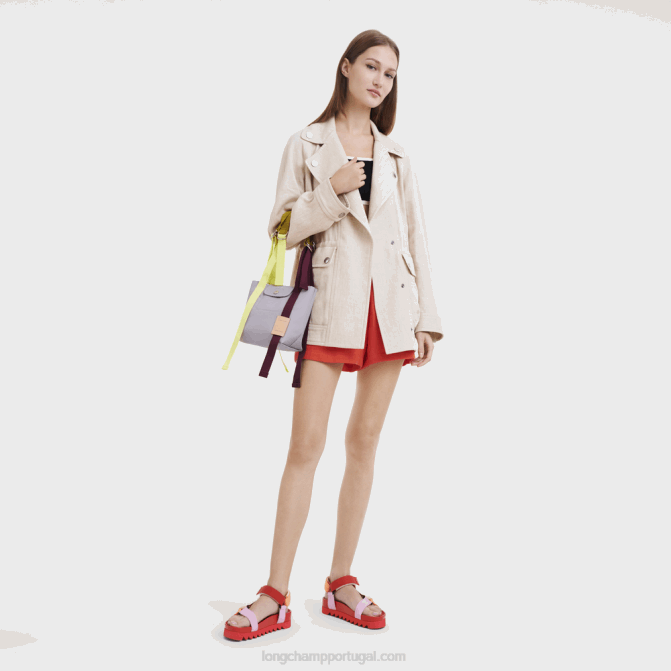 Longchamp 6DPZ43 cinza mulheres bolsa le pliage re play xs