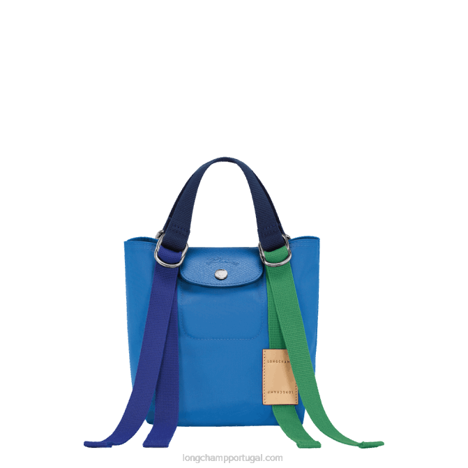 Longchamp 6DPZ44 azul mulheres bolsa le pliage re play xs