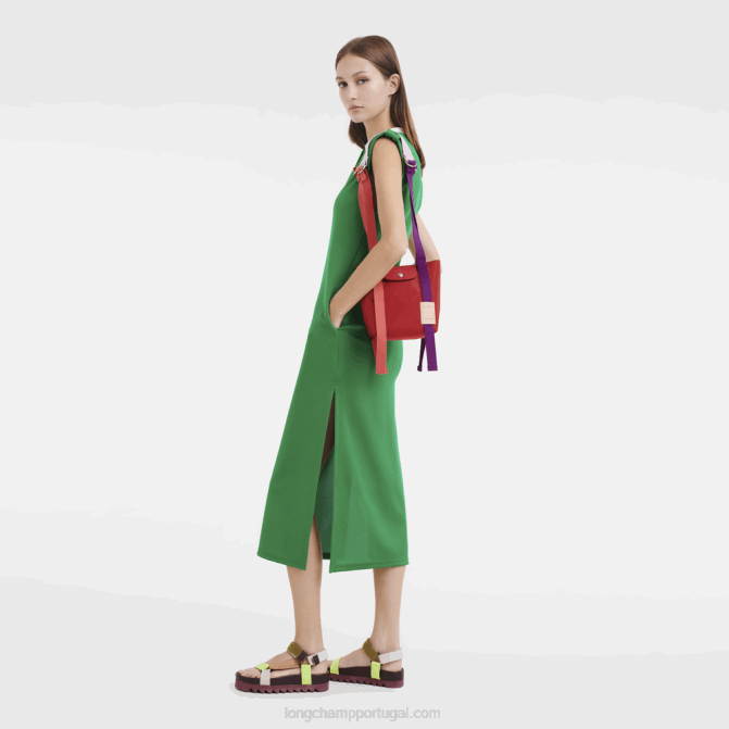 Longchamp 6DPZ47 vermelho mulheres bolsa le pliage re play xs