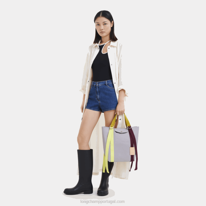 Longchamp 6DPZ49 cinza mulheres bolsa tote le pliage re play s