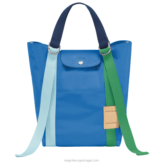 Longchamp 6DPZ50 azul mulheres bolsa tote le pliage re play s