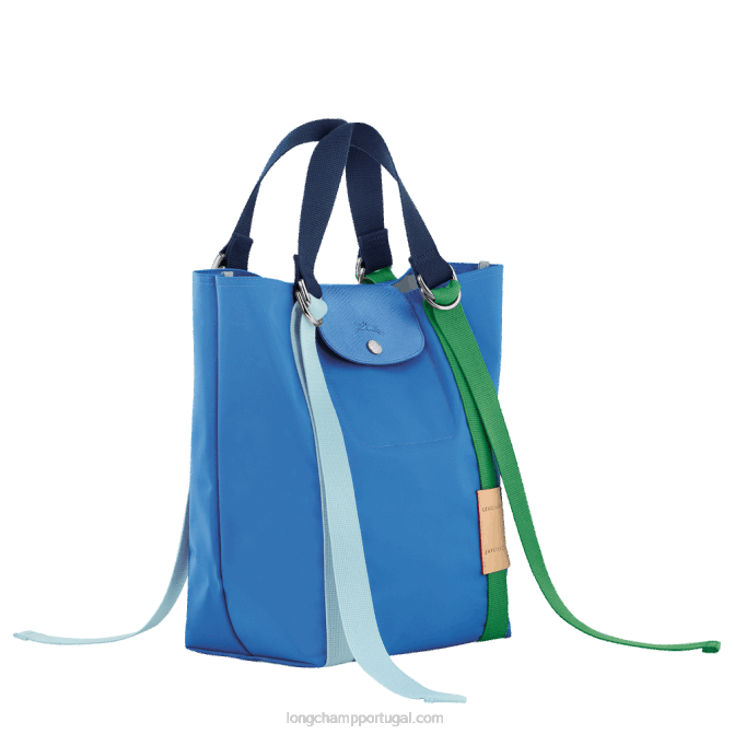 Longchamp 6DPZ50 azul mulheres bolsa tote le pliage re play s