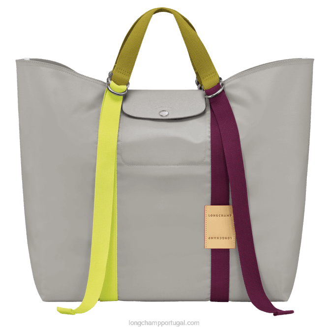 Longchamp 6DPZ54 cinza mulheres bolsa le pliage re play xl