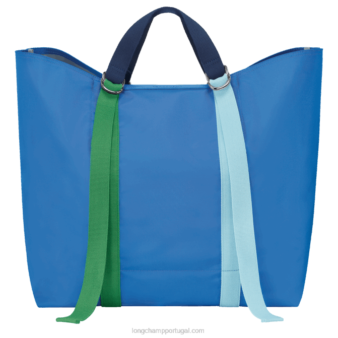 Longchamp 6DPZ55 azul mulheres bolsa le pliage re play xl